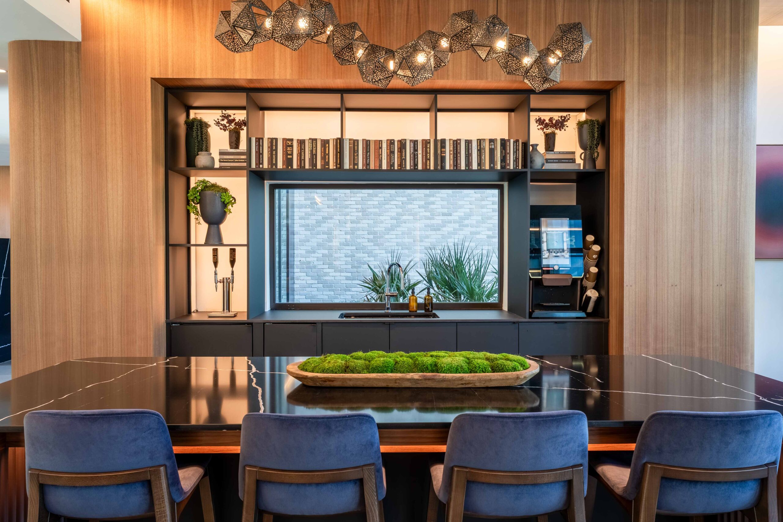 Modern dining area with stylish decor